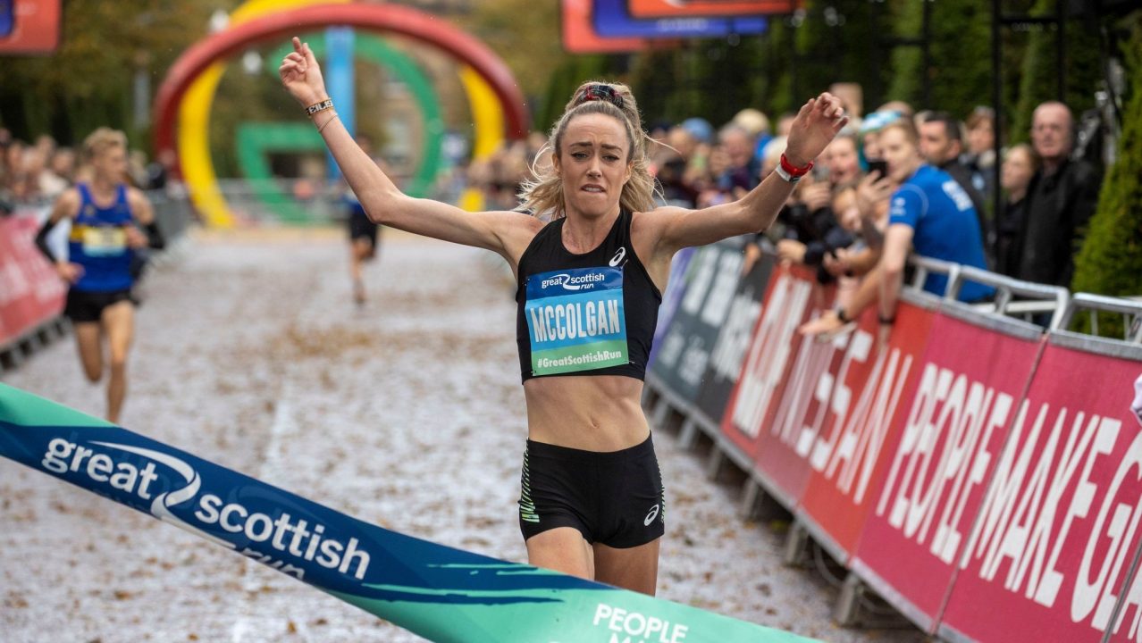 Eilish McColgan says family made her triumphant return a special event after winning Great Scottish Run