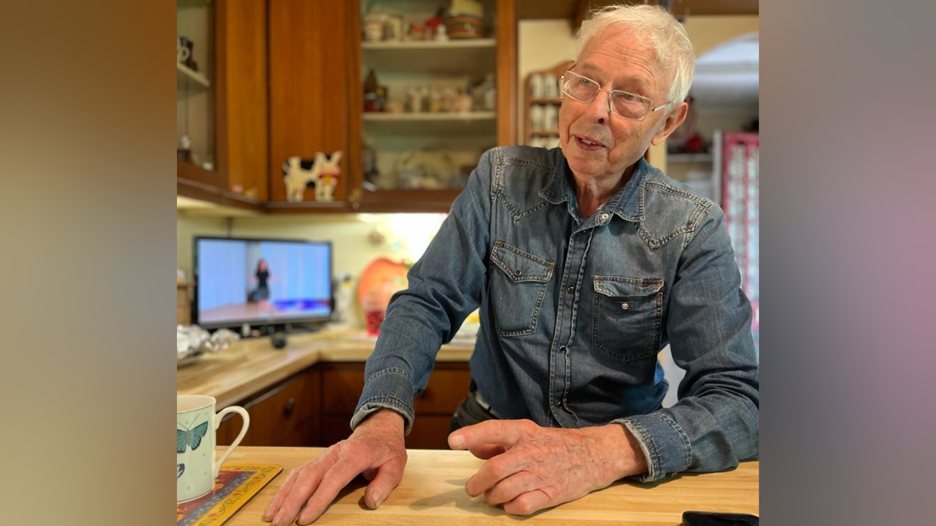 Jimmy McFarlane, 83, developed pleural plaques after exposer to asbestos.