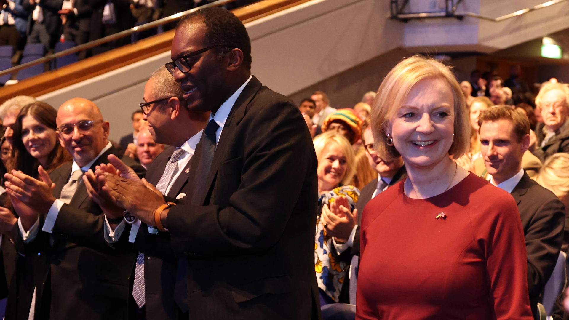 The Chancellor Kwasi Kwarteng and Prime Minister at conference.