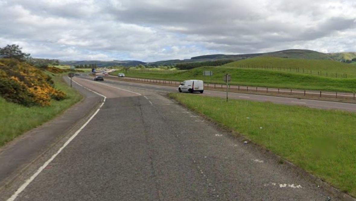 Pensioner dead and woman taken to hospital following two-car crash on A9 near Blackford
