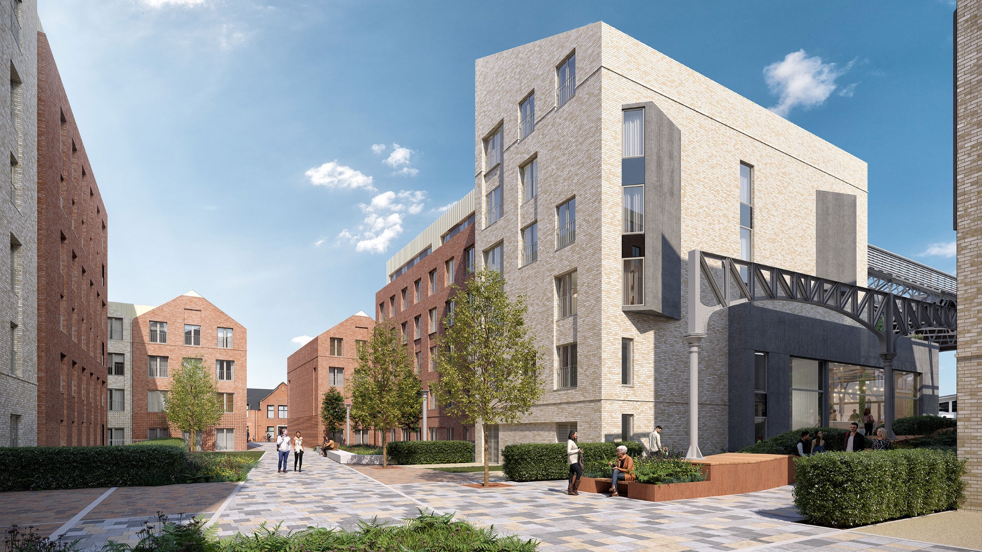 The complex will be 393 new build to rent flats with a mix of one, two and three-bed properties