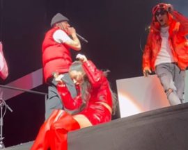 N-Dubz’ Tulisa hit in face by fan’s phone during gig at OVO Hydro in Glasgow