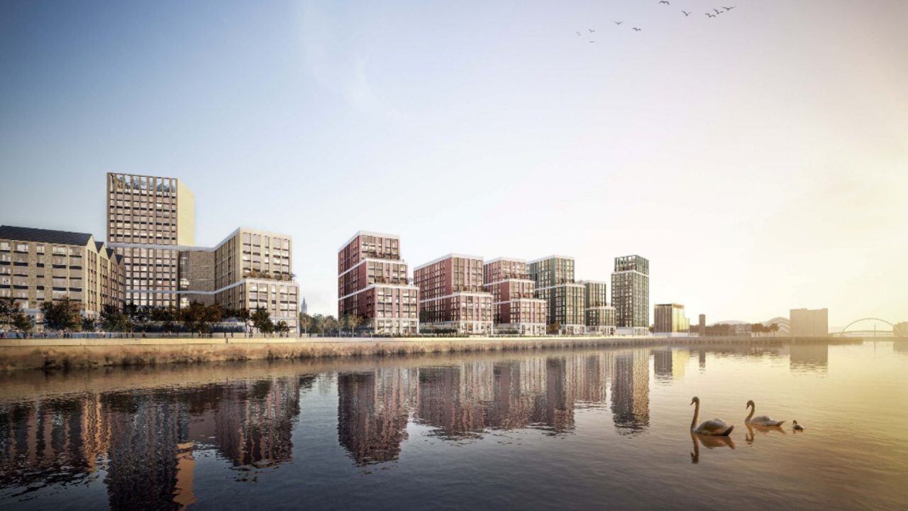 Low carbon community plans on Yorkhill Quay for derelict Clyde riverfront site approved in Glasgow
