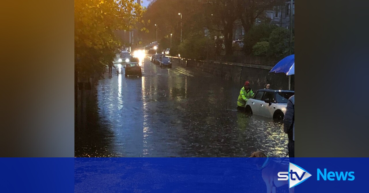 Flooding causes travel chaos across Aberdeen as safety warning issued