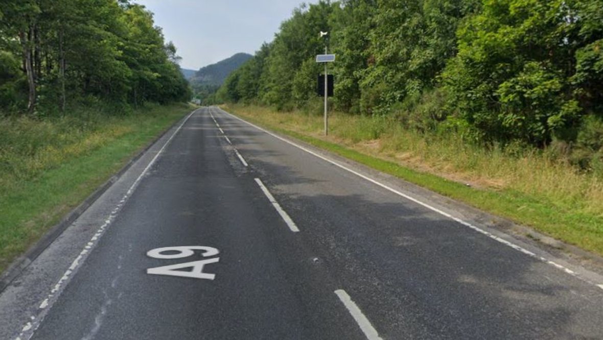 Woman taken to hospital after car collides with campervan on A9 near Birnam