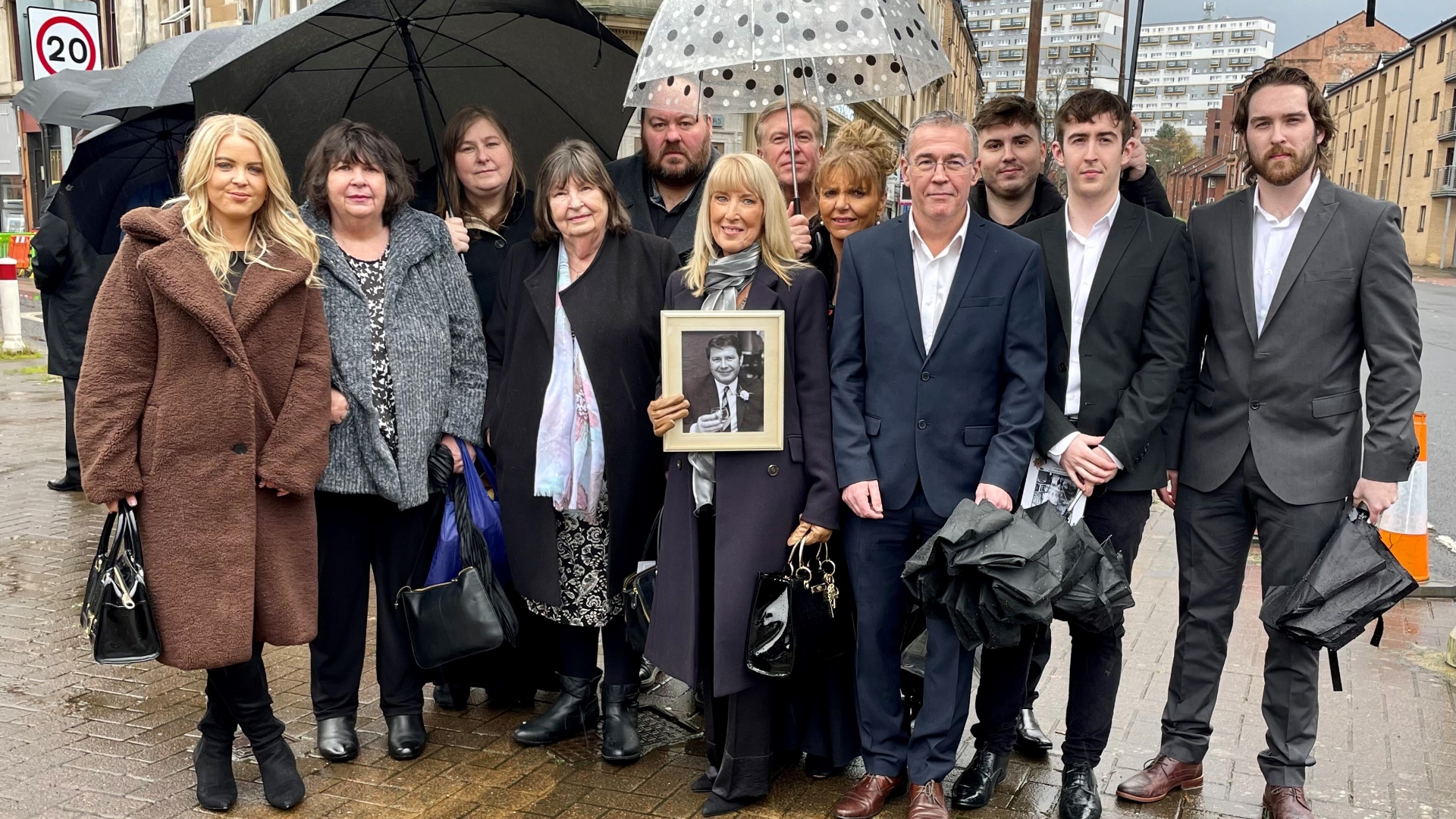 The McGill family were there when the plaque was unveiled.