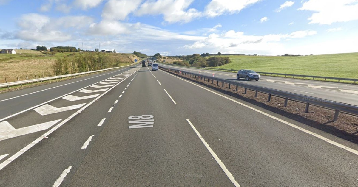 Pedestrian seriously injured after being hit by car while crossing M8 