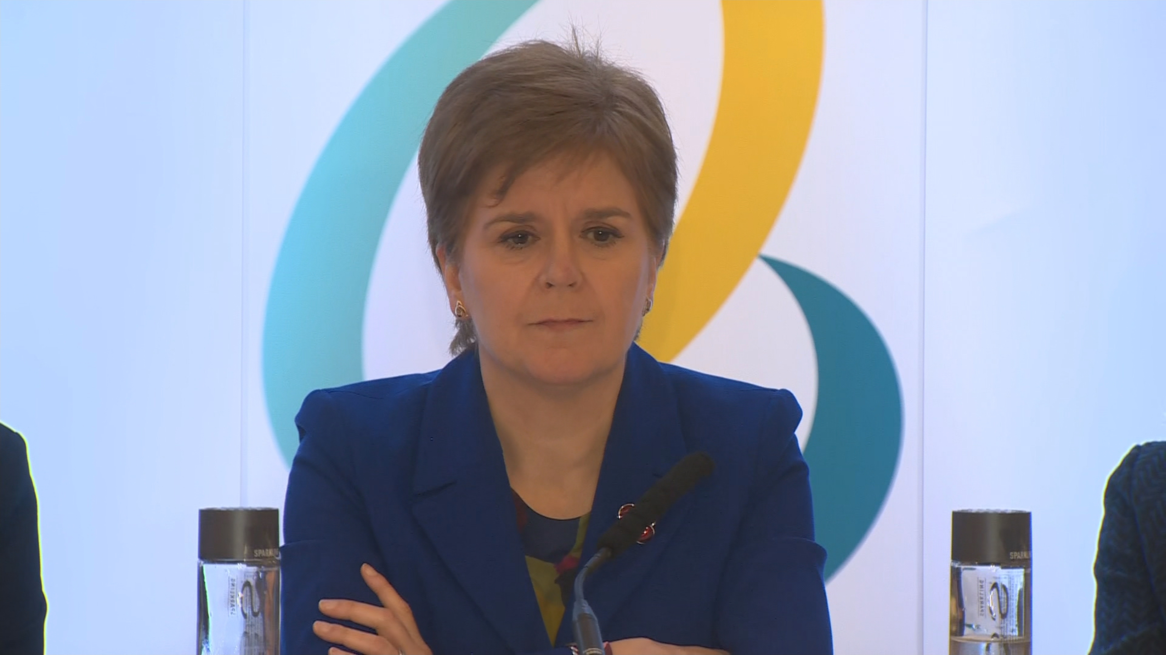 The First Minister took questions from the media at a press conference in Blackpool.