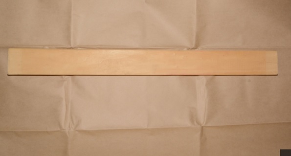 A bed slat used in the beating of Sebastian Kalinowski.