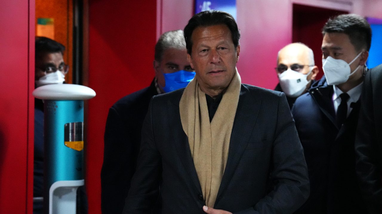 Former Pakistani premier Imran Khan says police are surrounding his home