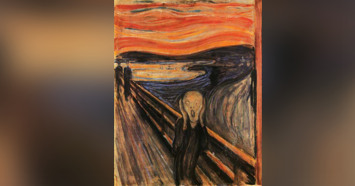 Climate activists attempt to glue themselves to Edvard Munch’s The Scream painting in Oslo