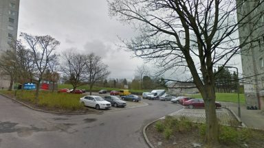 Detectives hunt for hooded man after vehicle deliberately set on fire in Cumbernauld