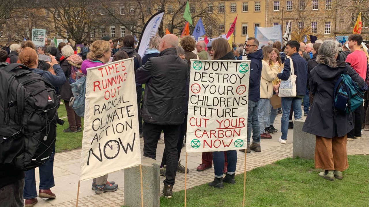 Thousands of climate protesters march in Edinburgh on Global Day of Action