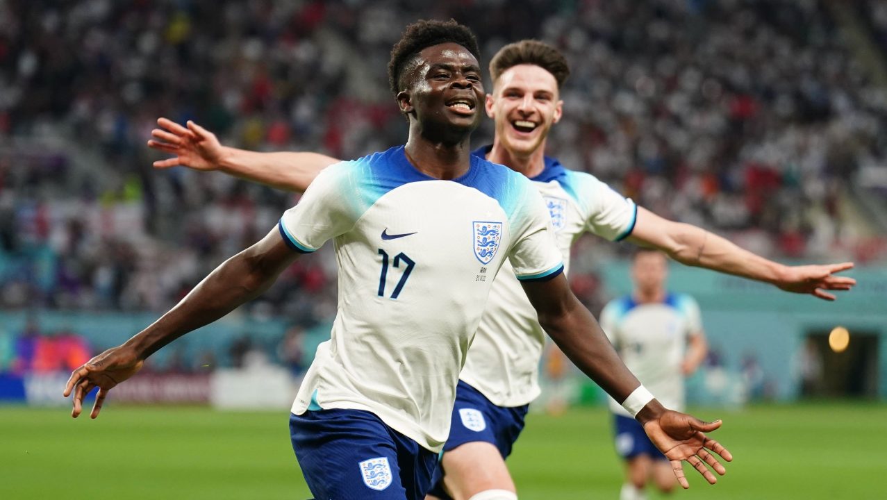 Bukayo Saka bags a brace as England start World Cup in style with rout of Iran