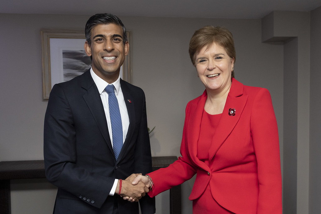 Rishi Sunak meets with Nicola Sturgeon for first time since becoming prime minister