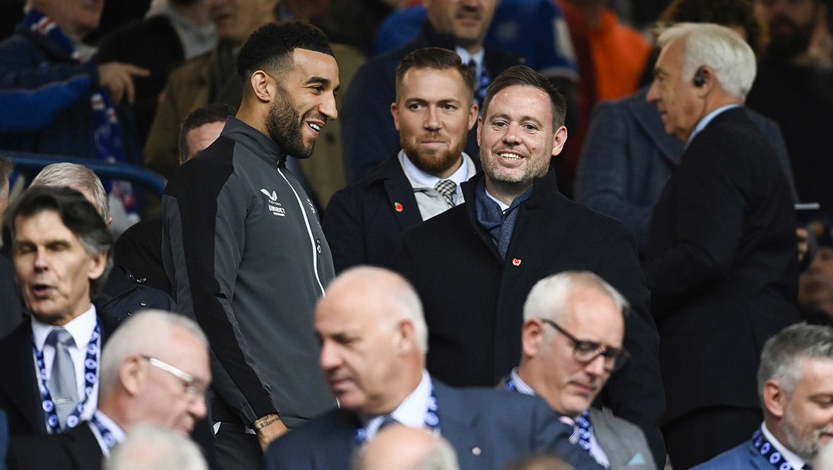 Michael Beale attended Rangers' Premiership clash against Aberdeen at Ibrox last month.
