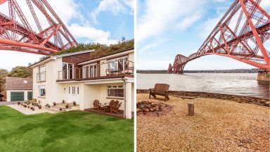 Iconic view: Luxury Forth Bridge home goes on market for £1m