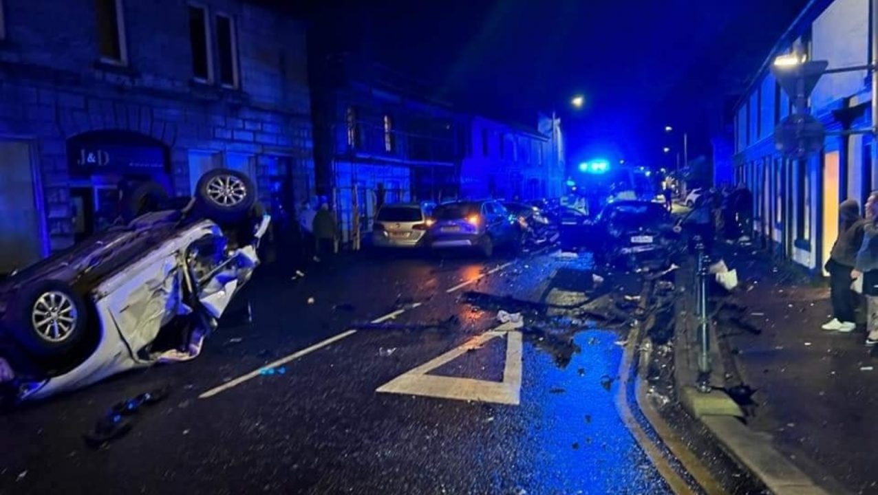 Man arrested after crash involving seven cars near Kinross that left nine-year-old girl in hospital