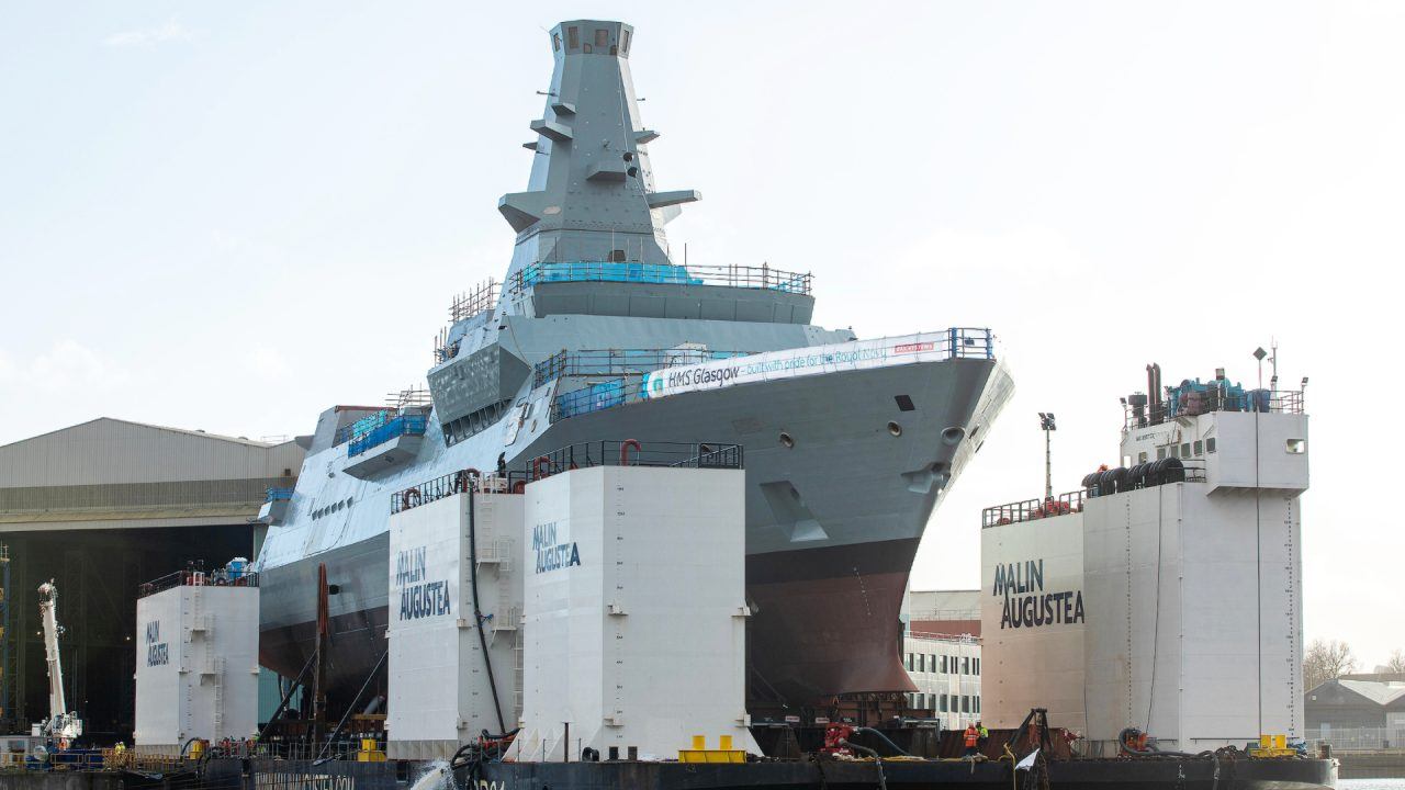 Sabotage investigation after cables appear cut on Royal Navy warship HMS Glasgow