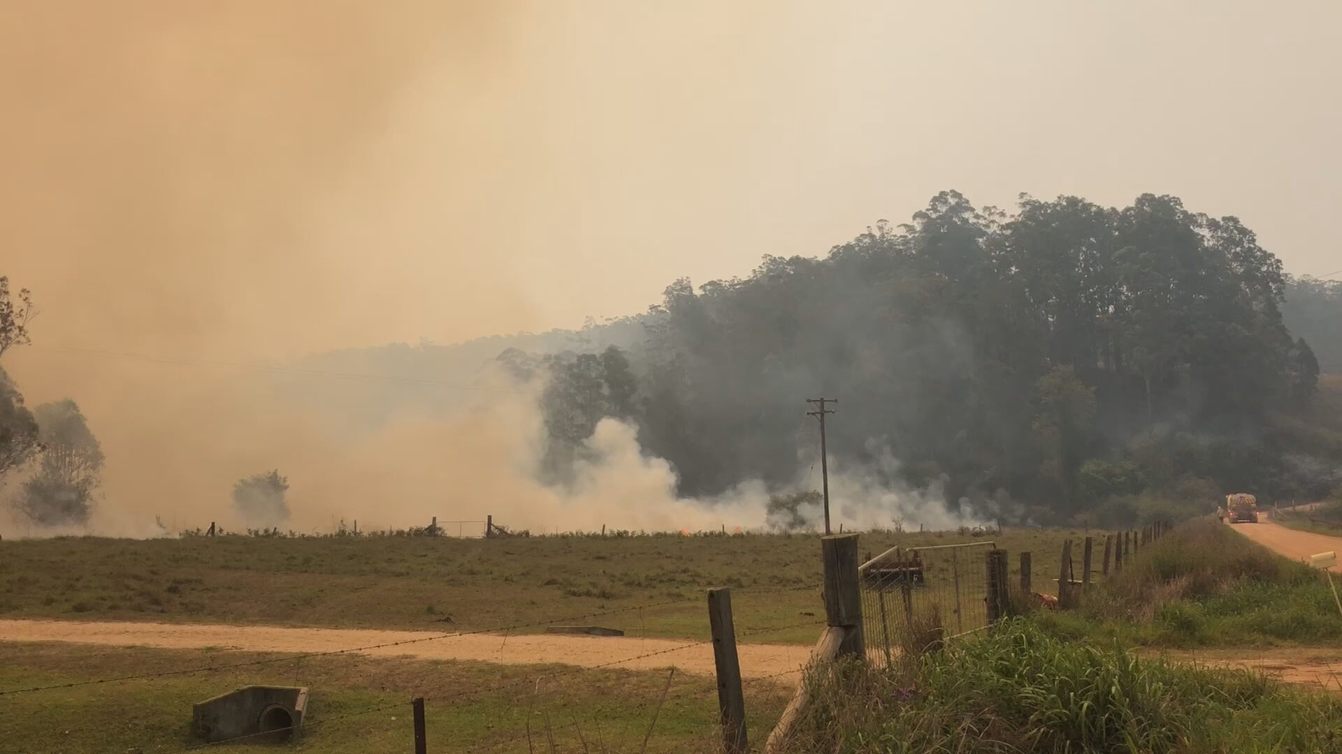 Bushfires rage in Australia.