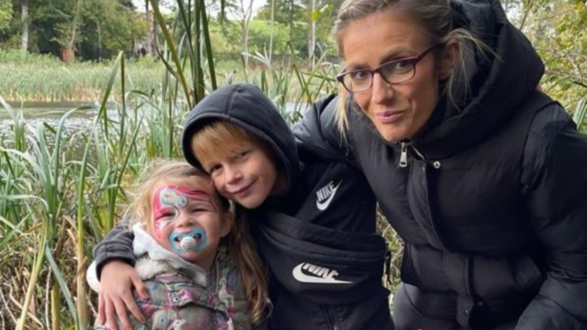 Josh, pictured with his sister Astrid and mum Jayne, spent four months in hospital.