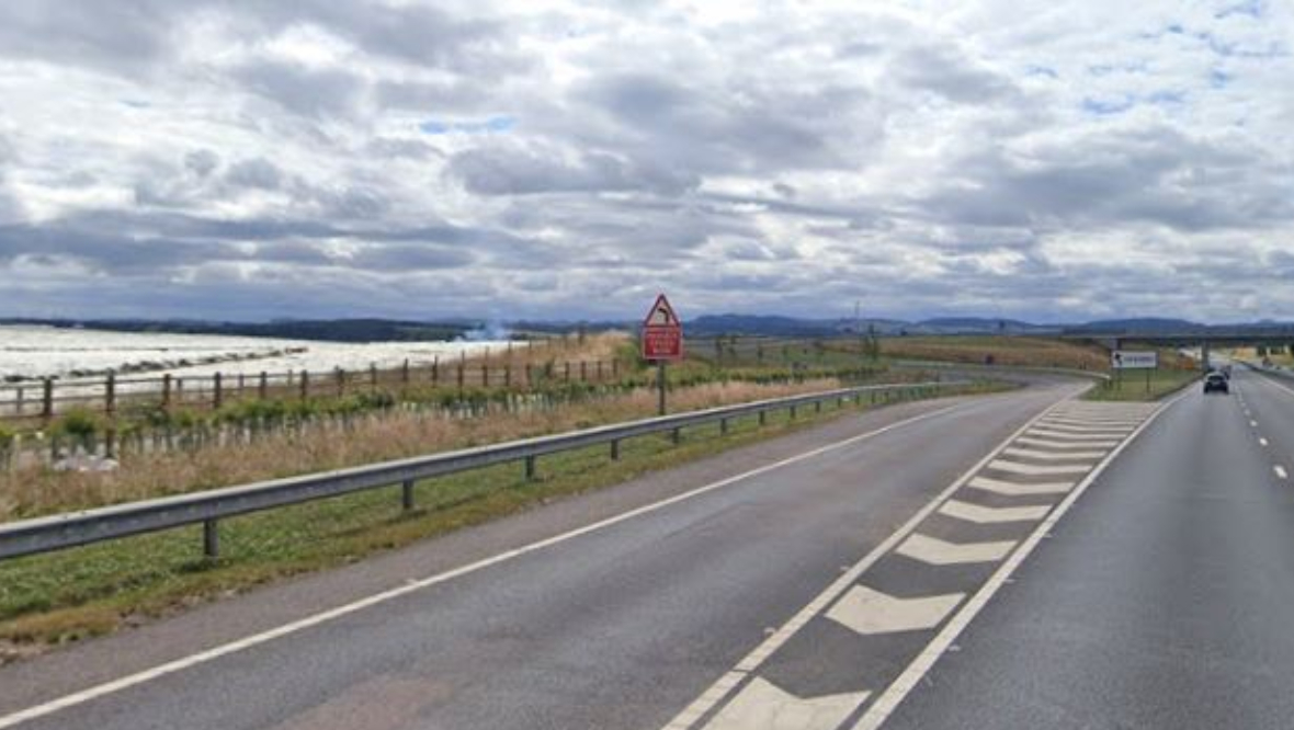 Woman dead after crashing Mini Cooper outside Newmill farm on A9