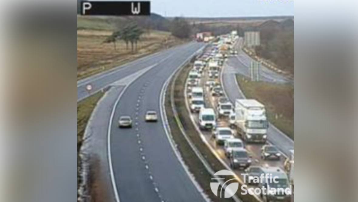 Man reported to Procurator Fiscal after three-vehicle crash on M8 in rush hour traffic