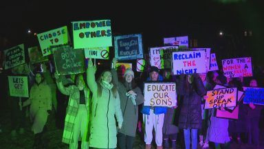 Reclaim the Night march takes place across Dundee