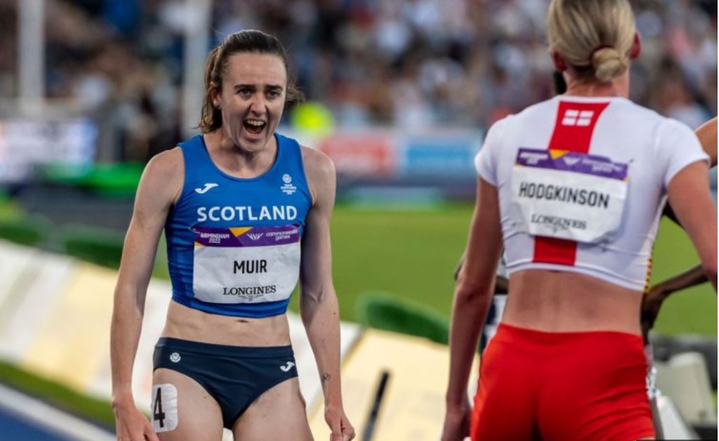 Muir celebrates Commonwealth Games victory. (Team Scotland)