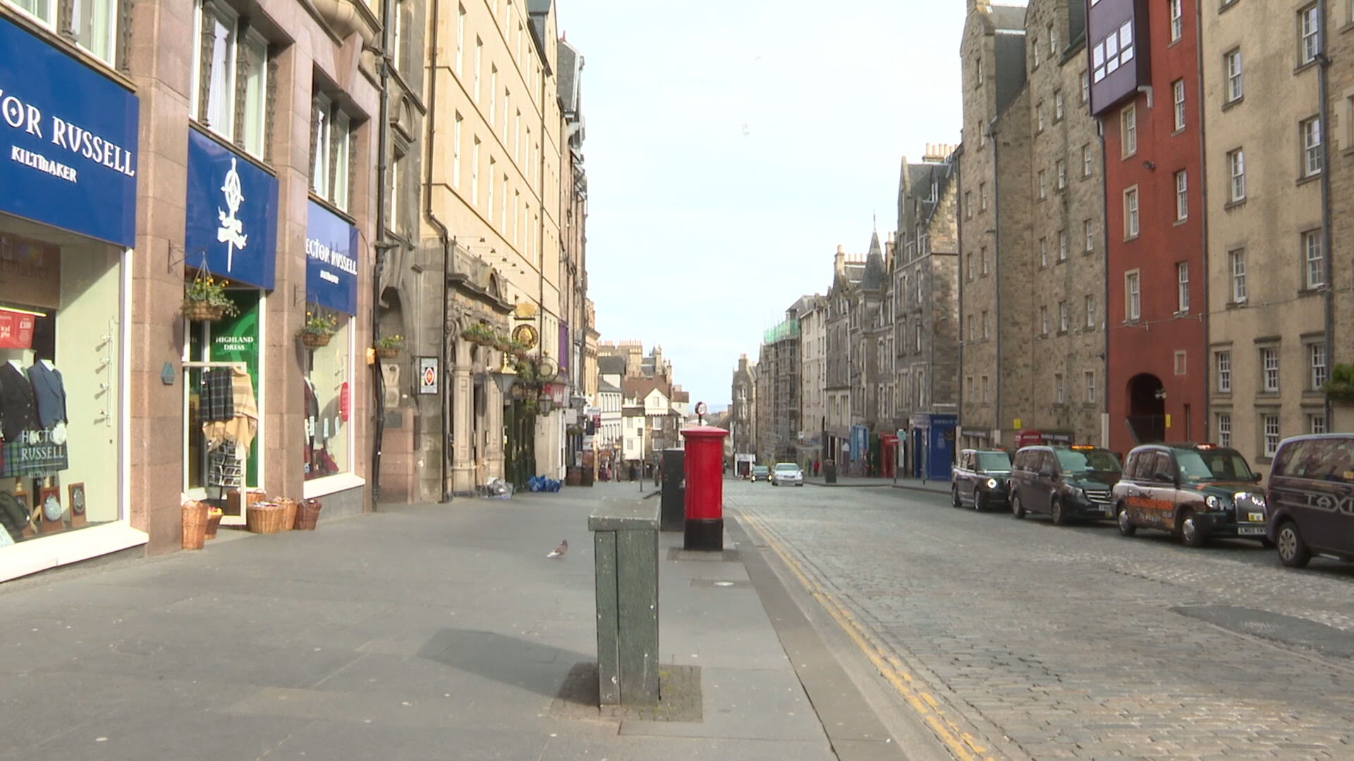 Edinburgh's Royal Mile in March 2020.