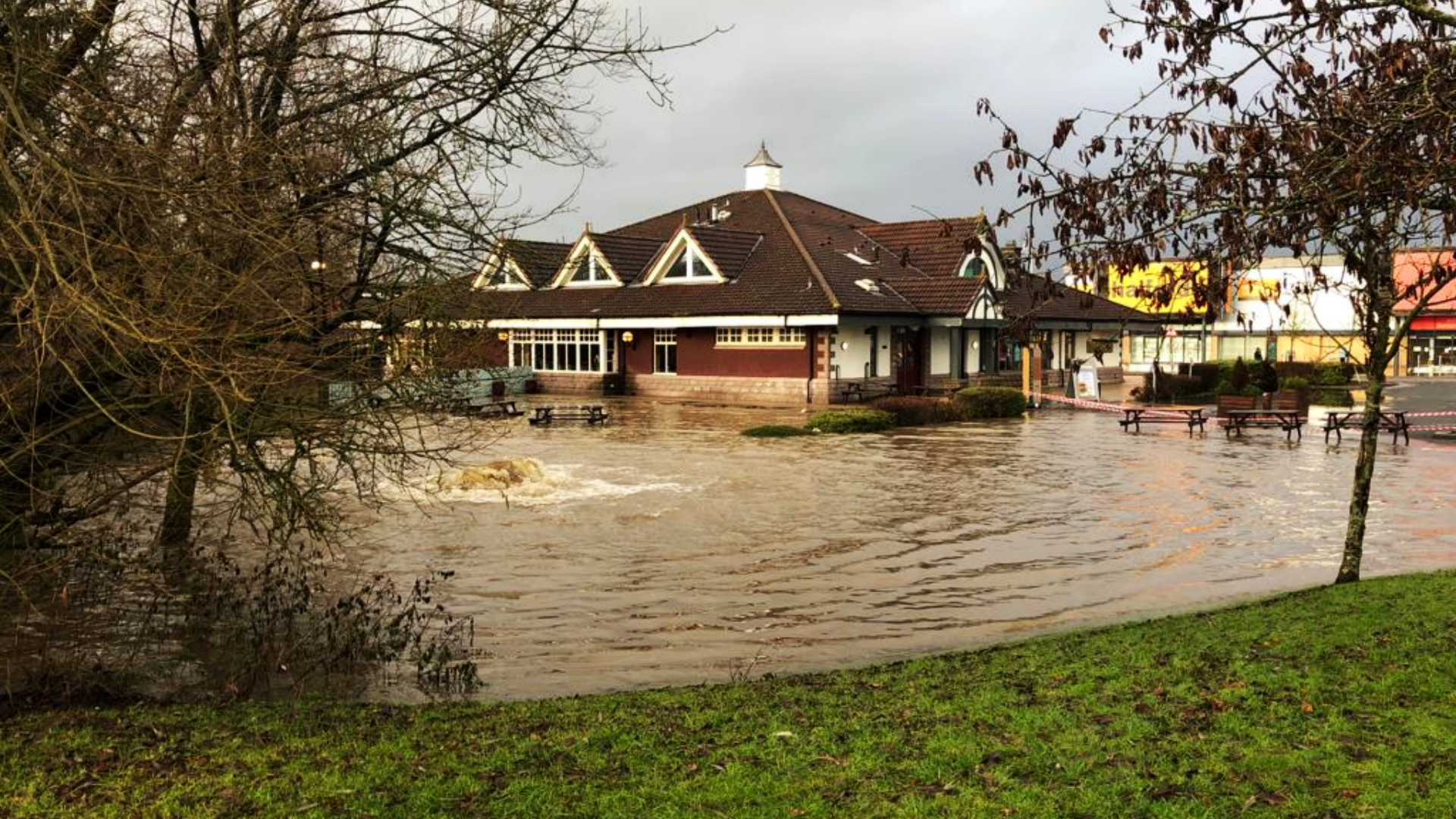 Flooding in Dunfermline on December 30, 2022
