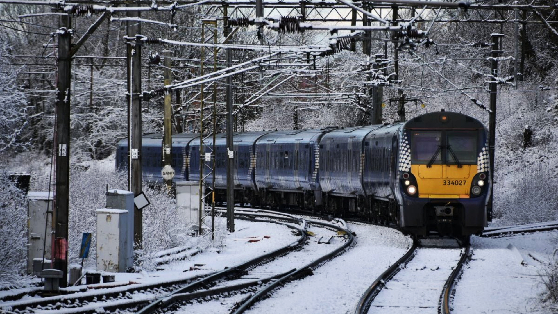 Rail services have been disrupted due to freezing conditions