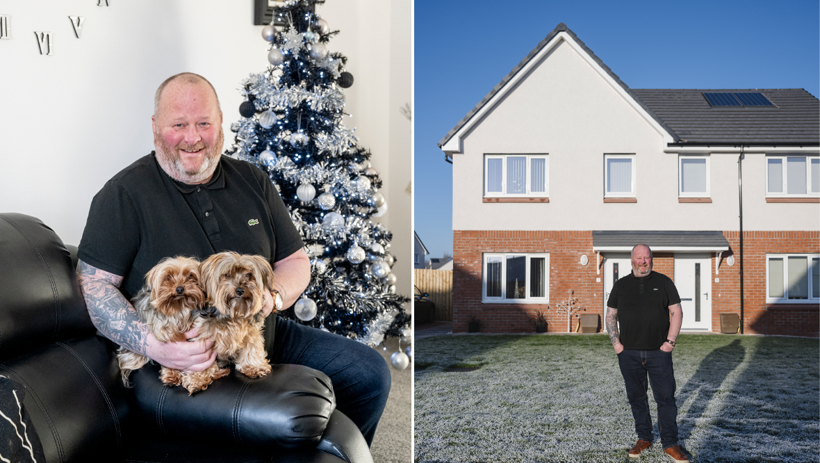 Ex homeless veteran decorates for Christmas for first time in 14 years thanks to Riverside Scotland project