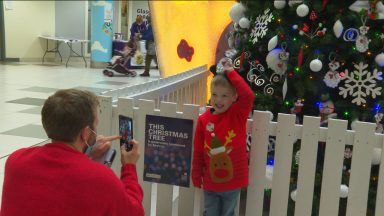 Children’s Hospital patient switches on Christmas lights