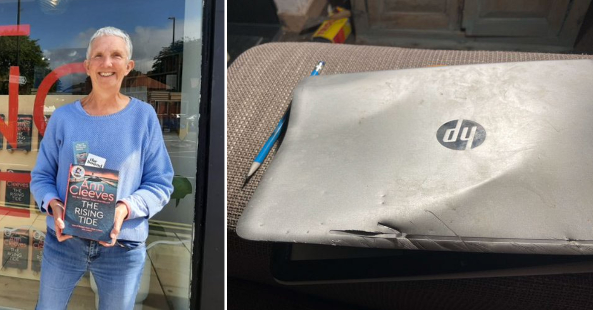 Crime writer reunited with laptop lost during Shetland blizzard