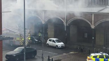 City street closed after fish and chip shop catches fire