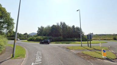 Cyclist taken to hospital after Melrose roundabout hit and run