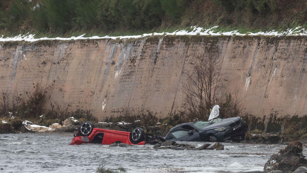 Emergency crews were called to the scene on Monday after the crash