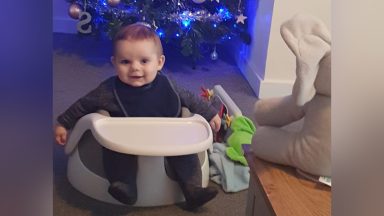 Family thank staff at Royal Hospital for Children with Christmas appeal after baby’s open heart surgery