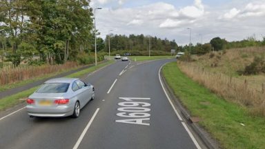 Police hunt for driver after cyclist left in hospital following crash at the Melrose Bypass