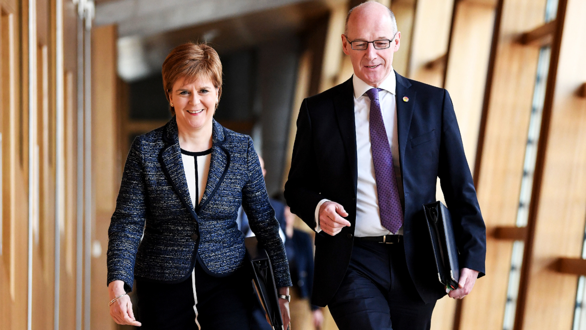 Nicola Sturgeon described John Swinney as one of the most important people in her life.