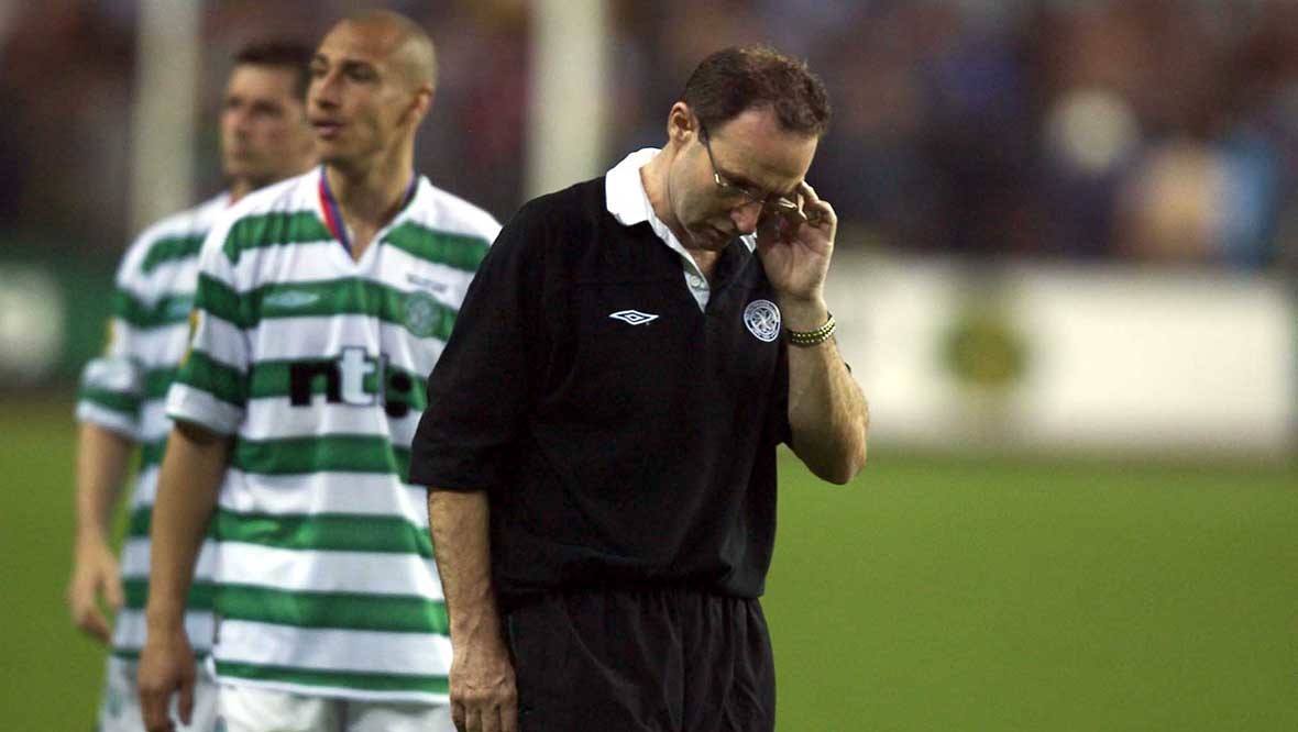 There was disappointment for O'Neill in the 2003 UEFA Cup final against Porto.