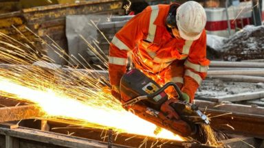 Final piece of track laid in Edinburgh for Trams to Newhaven project ahead of spring opening