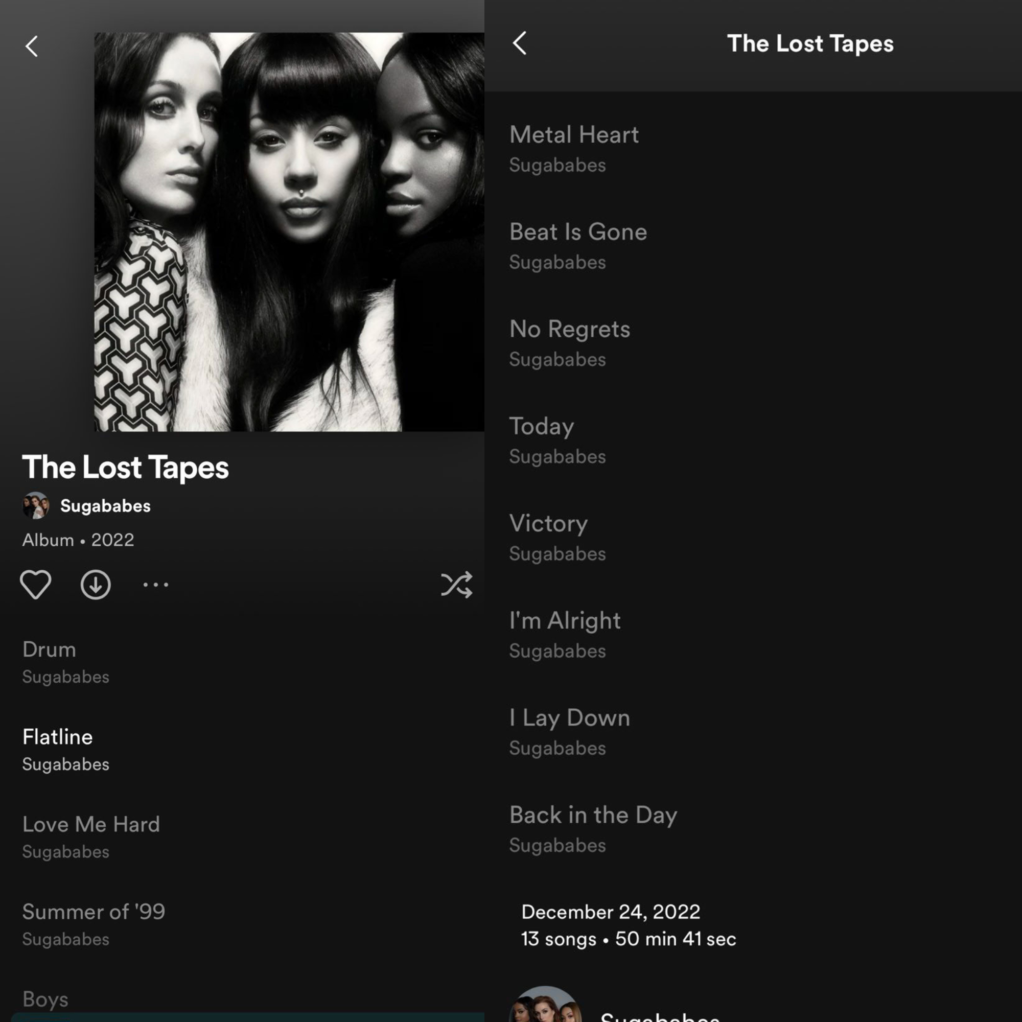 Eagle-eyed fans spotted the reveal after the album page was made available on Spotify.