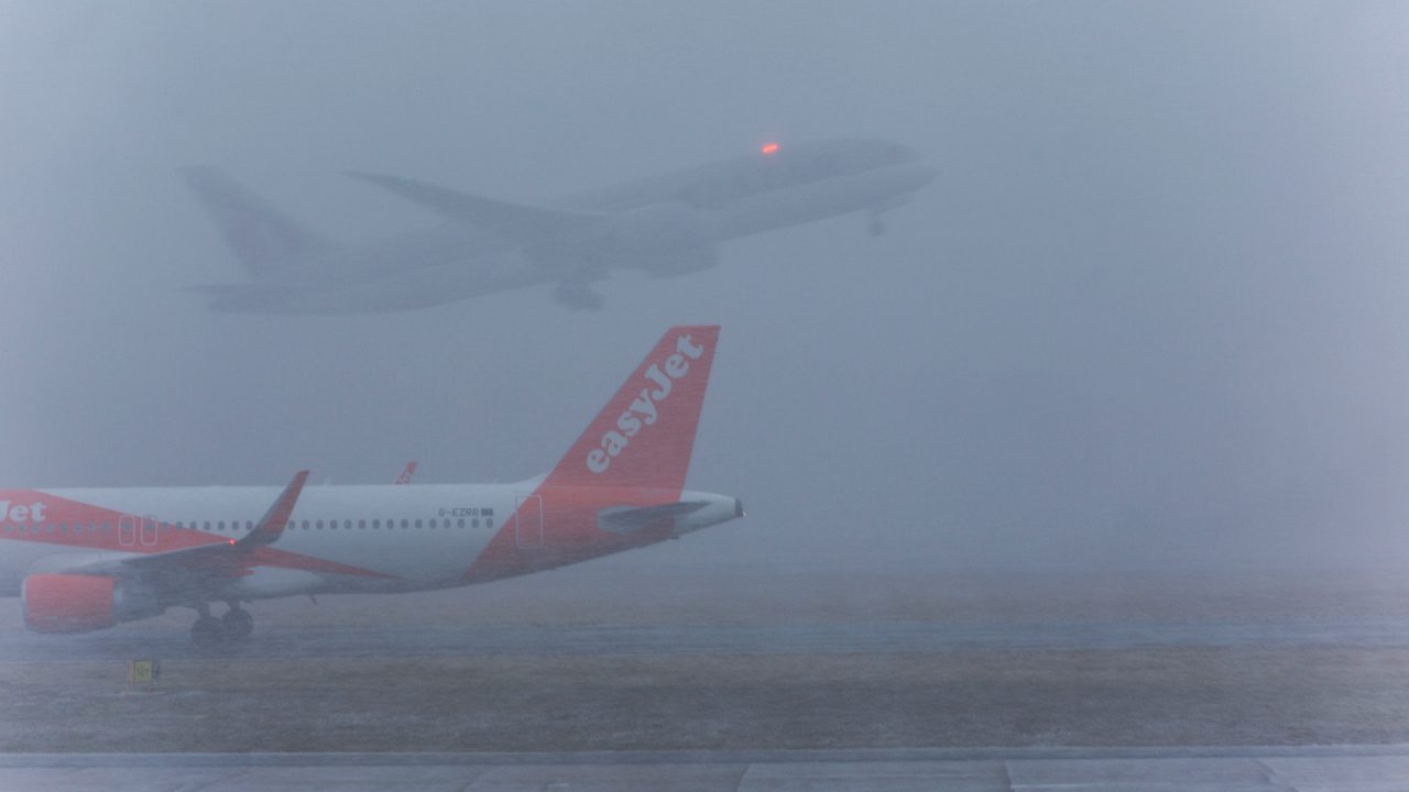 Glasgow Airport runway closed and flights cancelled amid icy conditions and Met Office amber snow warning