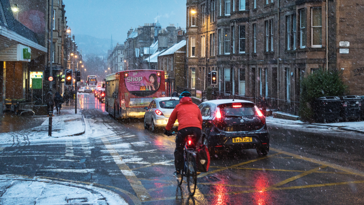 ‘Technical’ white Christmas in Scotland as snow falls in Edinburgh and Highlands