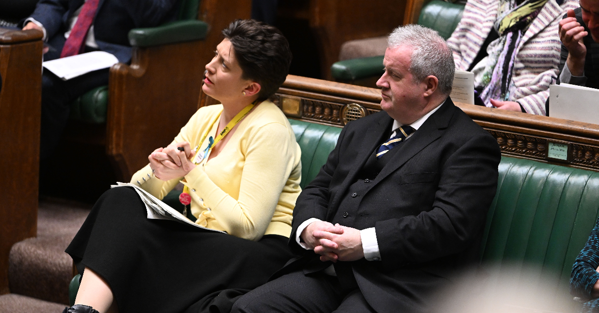 Alison Thewliss with Ian Blackford in the Commons. (UK Parliament/Jessica Taylor) 