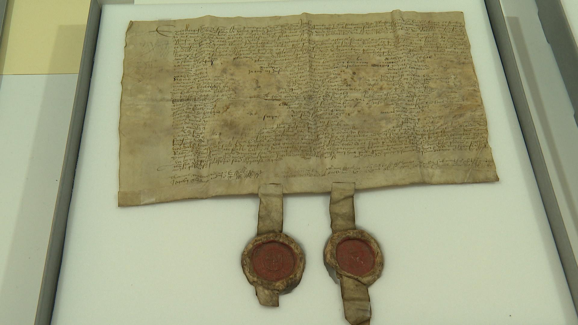 Conserved documents from Inveraray archive.