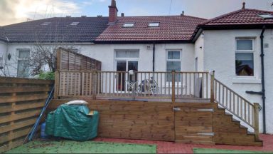 Glasgow neighbours ordered to tear apart decking for second time over ‘social gatherings’