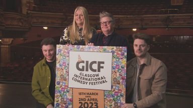 Frankie Boyle, Ardal O’Hanlon and Maisie Smith at Glasgow International Comedy Festival